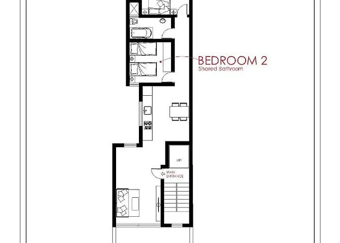 Habitación en casa particular F6 1, Private One Small Double Bed Shared Bathroom In Shared Flat